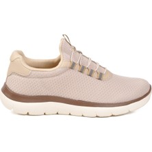 Look Life Bej Fileli Hafif Esnek Erkek Spor Ayakkabı 26107 M