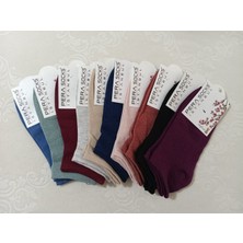Pera Socks Günlük Rahat 10'lu Kadın Patik Çorap Seti DM22