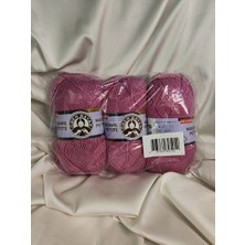 Ören Bayan Madame Petite Antipilling Koyu Pembe El Örgü Ipi (3 Adet) (Amigurumi Ipi) - Renk: 140