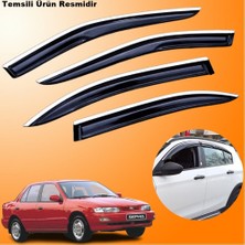 Friemats Kia Sephia Mügen Cam Rüzgarlığı Abs Krom Nikelajlı Cam Rüzgarlığı 1993-1997 Arası 4 Lü Set