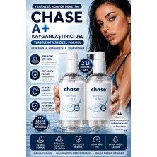 Chase A+ Ters Ilişki Için Özel Kayganlaştırıcı Jel 250 ml x 2 Adet (2'li Avantajlı Set) - Su Bazlı Extra Yoğun