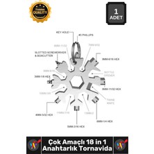 Wintoup #tornavida Kompakt Taşınabilir Anahtarlık Edc Tamir Aleti Çok Amaç Kar Tanesi Tornavida Seti 18 In 1