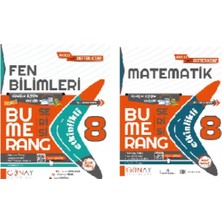 Günay 8. Sınıf Bumerang Serisi Fen Bilimleri + Matematik Konu Anlatımlı ve Etkinlikli Soru Bankası