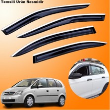 Friemats Opel Meriva Mügen Cam Rüzgarlığı Abs Krom Nikelajlı Cam Rüzgarlığı 2003-2009 Arası 4 Lü Set