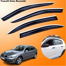 Friemats Seat Leon Mügen Cam Rüzgarlığı Abs Krom Nikelajlı Cam Rüzgarlığı 1998-2005 Arası 4 Lü Set