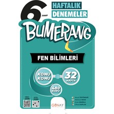 6. Sınıf Bumerang 32 Haftalık Fen Bilimleri Denemeleri / Günay Yayınları / 9786257150989