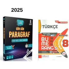 Günay Strateji 8.sınıf Gün Gün Paragraf + Bumerang 8 Türkçe Konu Anlatımlı Soru Bankası Set 2025