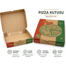 Barışkan Pizza Kutusu 26X26X4CM 50 Adet