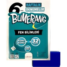 Günay Yayınları 6.sınıf Bumerang Haftalık Fen Bilimleri Deneme-Yeni Baskı-(Silgi Hediye)