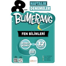 Günay Yayınları 8. Sınıf Bumerang Fen Bilimleri Deneme 32 Haftalık 2022-2023