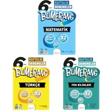 Günay Yayınları 6. Sınıf  Türkçe+Matematik+Fen Bumerang  32 Haftalık Deneme
