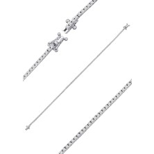 İryum 1.23ct (G-H vs) Pırlanta Suyolu Bileklik