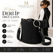 El Yapımı Şık Tasarım Bucket Omuz Çantası