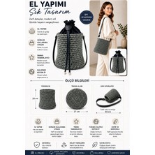 El Yapımı Şık Tasarım Bucket Omuz Çantası