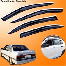 Friemats Renault 21 Manager Mügen Cam Rüzgarlığı Abs Krom Nikelajlı Cam Rüzgarlığı Tüm Kasalar 4 Lü Set