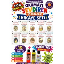 Üçgen Yayıncılık 3.sınıf Öğretmen Tavsiyeli Okumayı Sevdiren 48 Sayfa 10 Kitaplık Hikaye Seti-6 (Slime Set Hediyeli)