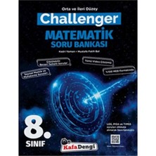 Kafa Dengi Yayınları 8. Sınıf Challenger Matematik Soru Bankası - Tümü Video Çözümlü (Orta ve Ileri Düzey)