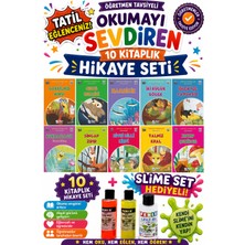 Üçgen Yayıncılık 3.sınıf Öğretmen Tavsiyeli Okumayı Sevdiren 48 Sayfa 10 Kitaplık Hikaye Seti-4 (Slime Set Hediyeli)