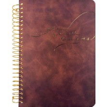 Mcreative Victorias Journals Vegan Deri   A5 Spiralli  Tarihsiz Planlayıcıajanda 224 Sayfa