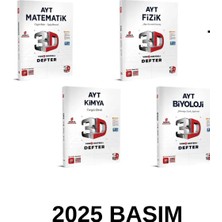 Fenomen 3D Yayınları Ayt Sayısal Matematik Fizik Kimya Biyoloji Video Destekli Defter Seti 4 Kitap