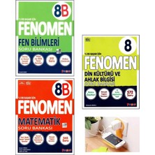 Fenomen 8b Fen ve Matematik + Din Kültürü Set Priz Tutuculu 2026 Lgs