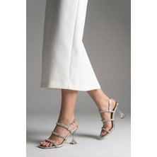 Nemesis Shoes Sihana Kadın Topuklu Abiye Sandalet Gümüş