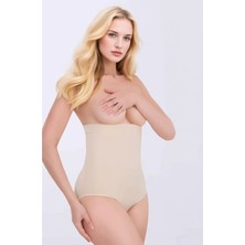 Fevien Yüksek Bel Toparlayıcı Slip Korse - Dikişsiz Iz Yapmayan Mide ve Göbek Sıkılaştırıcı Külot Korse
