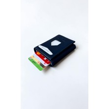 CLASSBAG Lacivert Renk ,mekanizmalı Otomatik Kızaklı Kartlıklı Erkek Cüzdanı (7cm x 10CM)