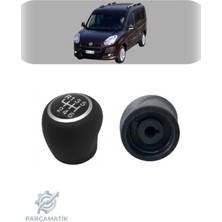 Parçamatik Fiat Doblo 3 Uyumlu Vites Topuzu 6 Ileri Siyah Krom Detaylı - Oem 55346753