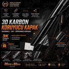 Efe Toys 3D Karbon Bisiklet Koruma Folyosu 20X60 cm | Kadro Çizik Önleyici Koruyucu Film | Mtb, Yol ve Elektrikli Bisiklet Uyumlu