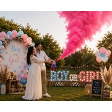 Parti Dükkanı 1 kg Pembe Cinsiyet Belirleme Tüpü Gender Reveal Baby Shower Parti Malzemesi