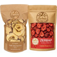 Zerbap Doğal Lezzetler Sade Elma Kurusu & Çilek Kurusu 2'li Avantaj Seti (2 x 100 G)