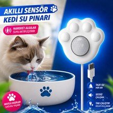 Multizone Kedi Su Pınarı Hareket Sensörü Akıllı Otomatik Su Çeşmesi Sensör Aparatı USB Kızılötesi