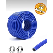 Sel SLM20 20 Metre Thermo Kompresör Hava Hortumu Mavi 8 mm 20 Metre + 2 Adet Kelepçe