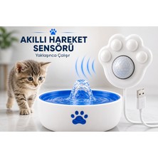 Multizone Akıllı Kedi Su Pınarı Kızılötesi Hareket Sensörü Otomatik Su Akışı USB  Aparatı