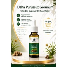 Tulip Life Cyperus Oil (Saad Yağı) Tüy Görünümünü Azaltmaya Yardımcı Bakım Yağı 20 ml