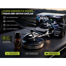 Beris Solar Araç Kokusu Helikopter Tasarımlı Koku hediyeli Güneş Enerjili Oto Kokusu Havalandırma