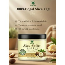 Tulip Life Doğal & Saf Shea Yağı - Soğuk Sıkım Ham Işlenmemiş Shea Butter 100 gr