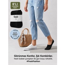 Km Collections 6'lı Paket Bay&bayan Babet Çorap