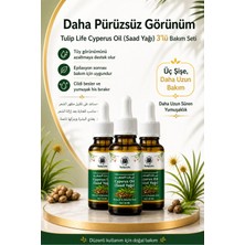 Tulip Life Cyperus Oil (Saad Yağı) Tüy Görünümünü Azaltmaya Yardımcı Bakım Yağı 20 ml 3’lü Set