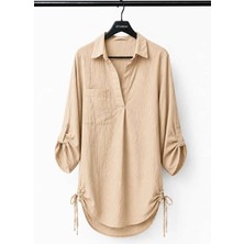 Sitarem Textile Kaş Kumaş Yandan Bağlamalı Tunik,tunik,yazlık Tunik