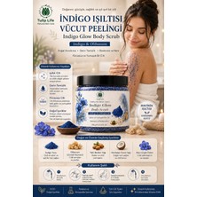 Tulip Life Indigo Glow Vücut Peelingi 300 ml – Indigo & Olibanum Özlü, Aydınlatıcı ve Nemlendirici Scrub
