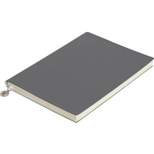 Mcreative Victorias Journals Smyth Classic Esnek Kapak Çizgili Defter, 14.8X21 cm -Gri