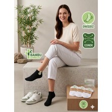Km Collections 6'lı Paket Dikişsiz Bambu Patik Çorap Bay&bayan