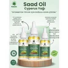 Tulip Life Tüy Azaltıcı Dökücü Önleyici Incetici Saad Oil ( Cyperus Rotundus Oil ) 30 ml ( (3ADET )