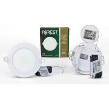 6W LED Panel Spot Sıva Altı 540 Lümen Driver Dahil Gömme Tavan Aydınlatma Beyaz Işık 2’li Set