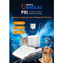 Baolai Medical P8L Kedi Köpek Veterineri İçin Diş Taşı Temizleme Cihazı - 500ML Su Hazneli, Ayrılabilir Alüminyum LED El Parçalı Kavitron