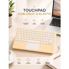 Marsilyan Android ve Ios Uyumlu Bluetooth Klavye Touchpad Slim Kablosuz Wifi Q Klavye