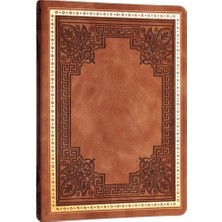 Mcreative Victorias Journals 3475 Vıntage Old Book 14X20CM 80GR.160YP. Çizgili Defter Açık Kahverengi