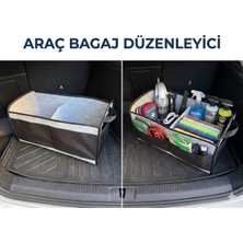 Nova Textile Araç Içi Bagaj Düzenleyici Organizer, Oto Bagaj Çantası, Oto Aksesuarı, Çok Amaçlı Keçe Organizer, Alet Eşya Çantası